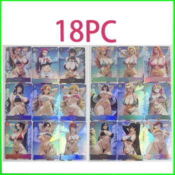 Vrouw Kaarten Verzamelkaarten Boy Games Speelgoed Tafelspellen Verjaardagscadeaus Diy Anime Chun-Li Nami Kanna Sango Premium Flash Cards