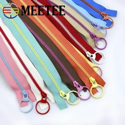 5/10Pcs Meetee 15-40cm 3# Close-end Resin Zippers Decorative Zips for Bag Pocket Zip Repair Kit DIY Garment Sewing Accessories