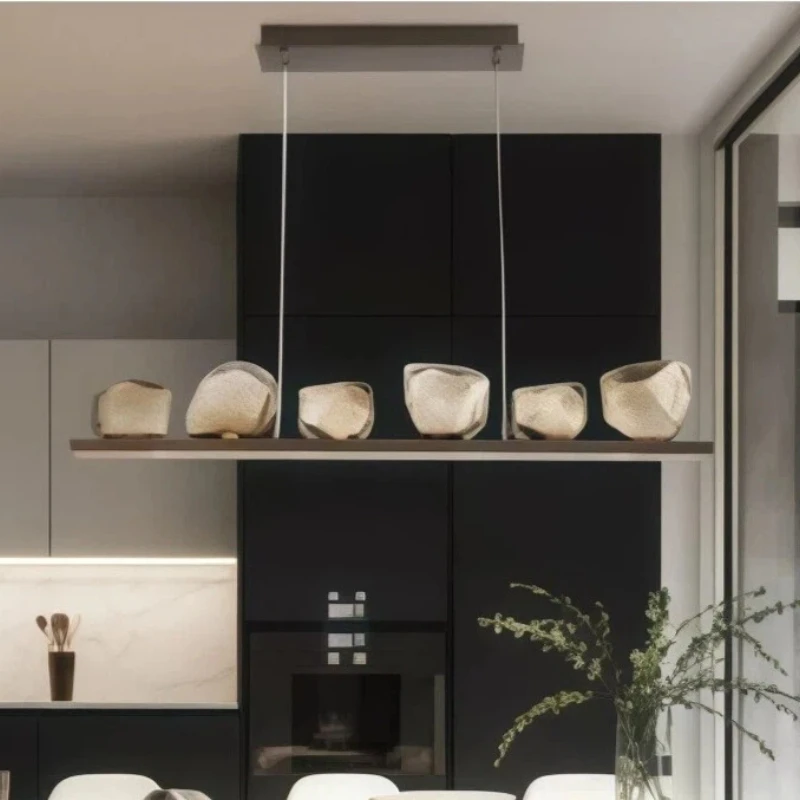 

Скандинавский минималистичный стильный светодиодный подвесной светильник, стеклянный шар, каменная люстра, украшение для дома, комнаты, столовой, гостиной, светильники