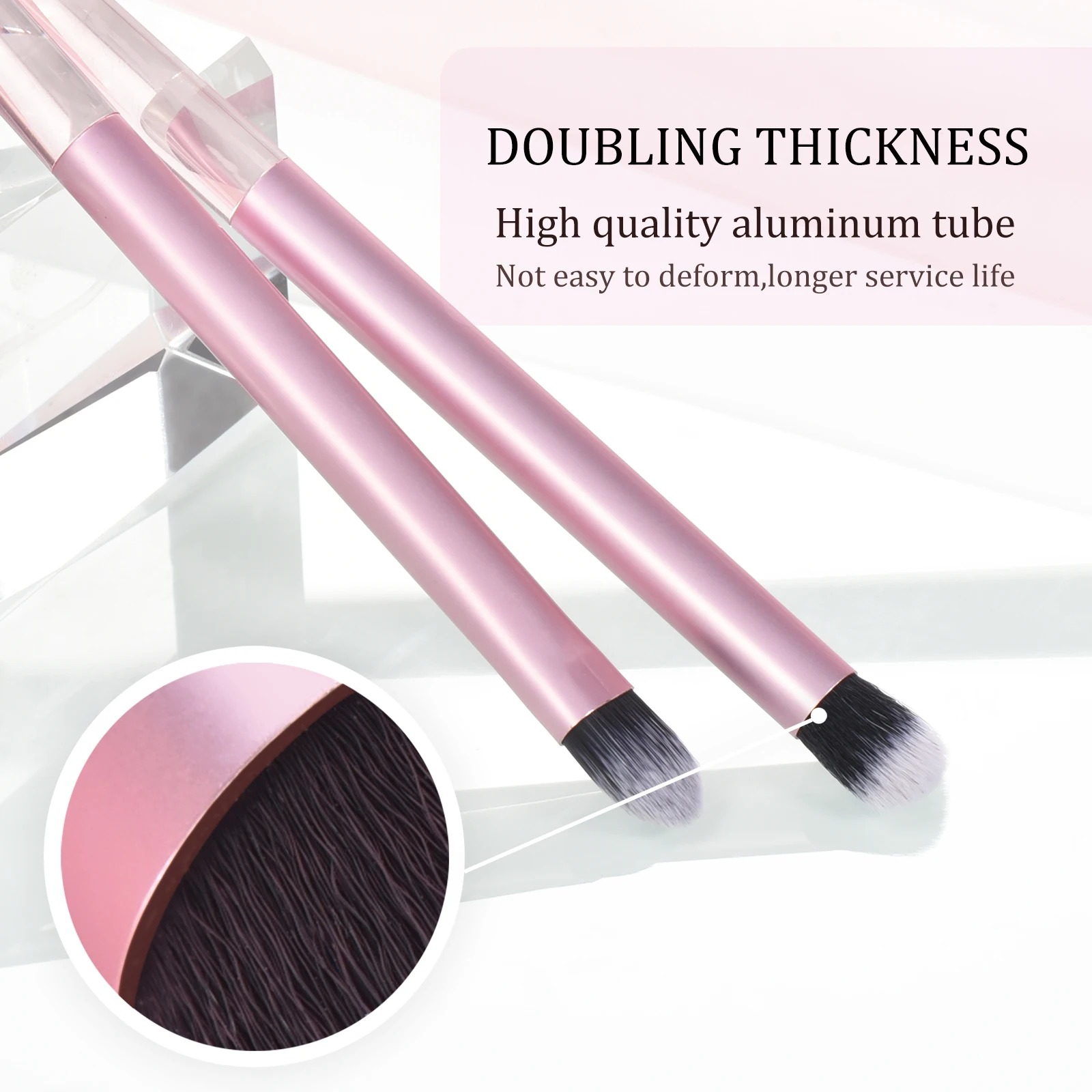 11 Augen-Make-up-Pinsel, Lidschattenpinsel, Augenbrauenpinsel, Concealer-Pinsel, Nasenschattenpinsel, professionelle Make-up-Werkzeuge