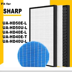 Replacement HEPA and Deodorizing Filter for Sharp Air Purifier UA-HD50E-L UA-HD50U-L UA-HD40E-L UA-HD40E-T UA-HD40U-L