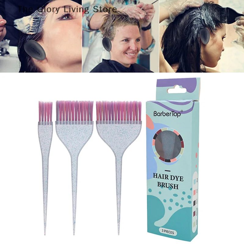 Arc Shaped Dye Hair Brush Salon Non-slip Color Cream Brush Hair Coloring Brush Hair Dye Applicator Dust Brush Styling Accessorie