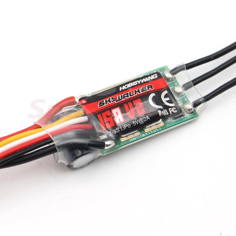 New Hobbywing Skywalker 15A V2 Brushless ESC Speed Controler 2~3S 5V 2A  With Reverse Thrust Function For 3D F3P Fixed-wing DIY