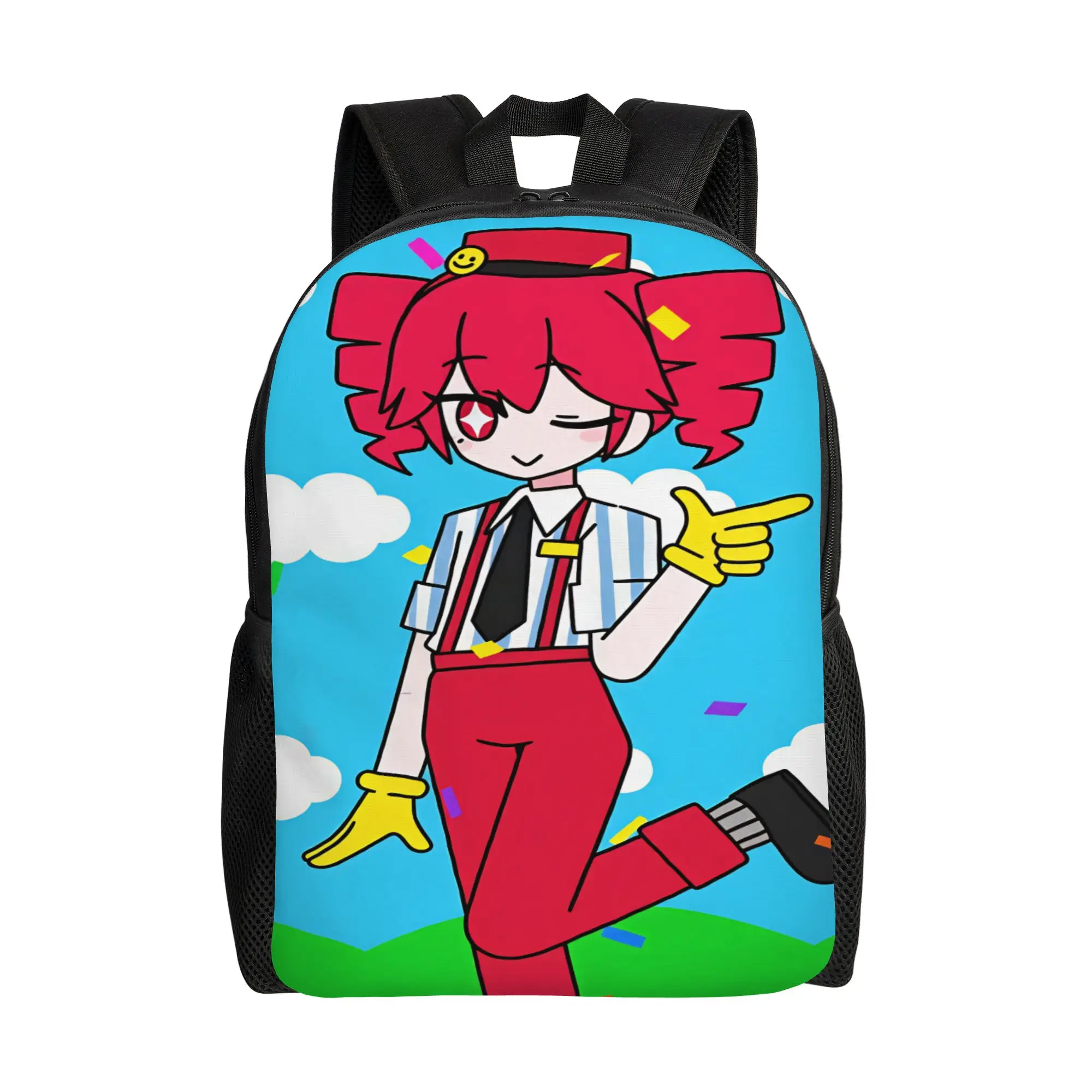 Kasane Teto Character Backpack Boy  Big Backpacks Polyester Kawaii School Bags Outdoor Style Custom Rucksack