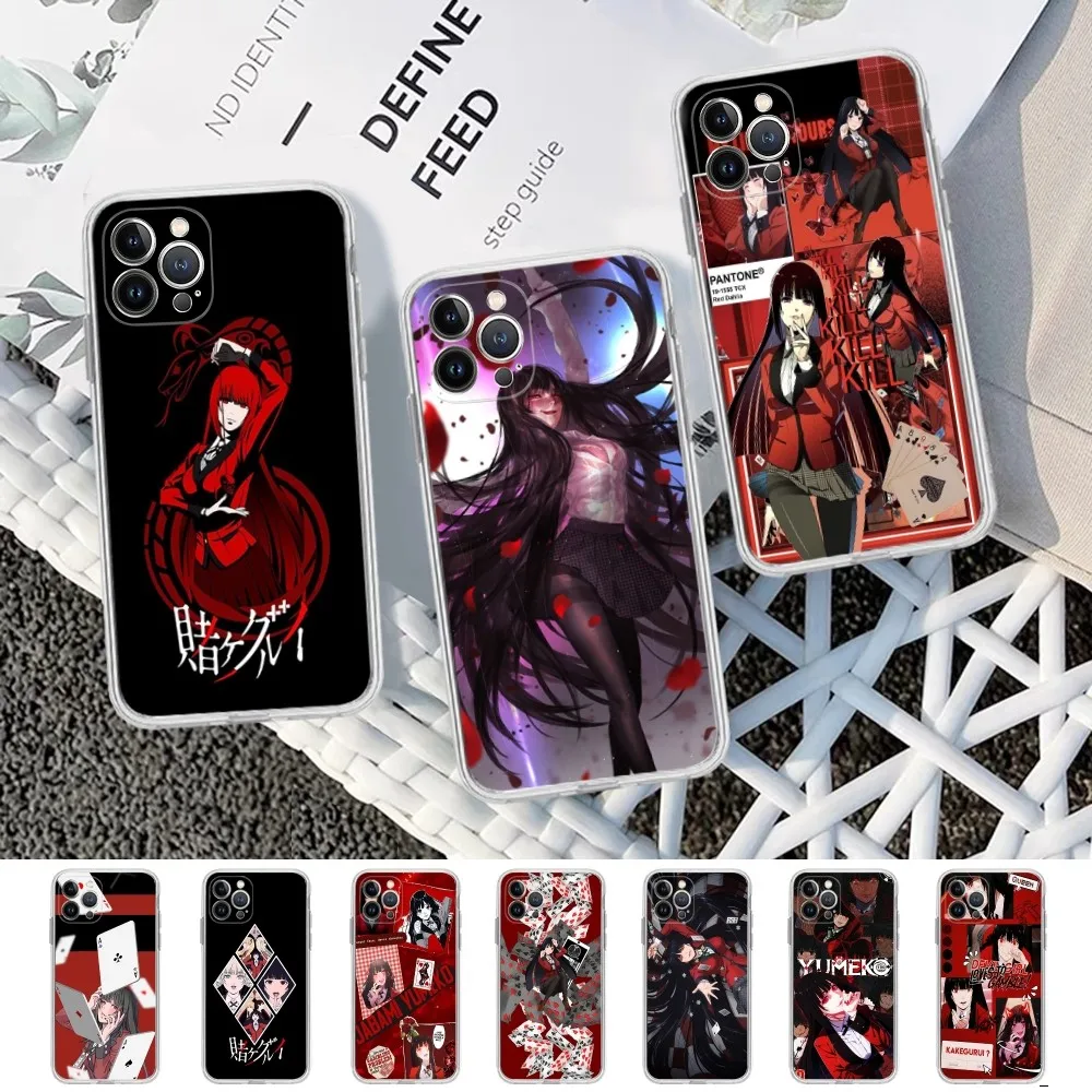 

Kakegurui Jabami Yumeko Phone Case For iPhone 15 14 11 12 13 Mini Pro XS Max Cover 6 7 8 Plus X XR SE 2020 Funda Shell