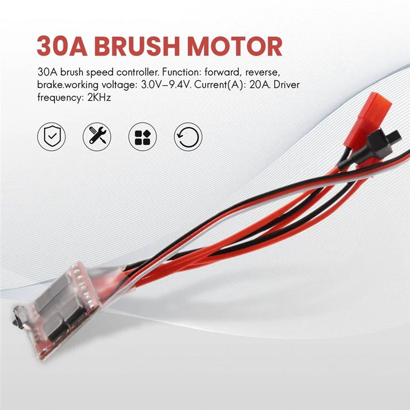 B24C-8X RC ESC 30A 4-8V Bürstenmotor Drehzahlregler 1/16 1/18 Für Klettern RC Auto Schiff Tank Mini 4Wd WPL Auto
