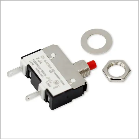 1PCS 91 Series Manual Reset Thermal Switch DC Circuit Breaker Over Current Overload Protector
