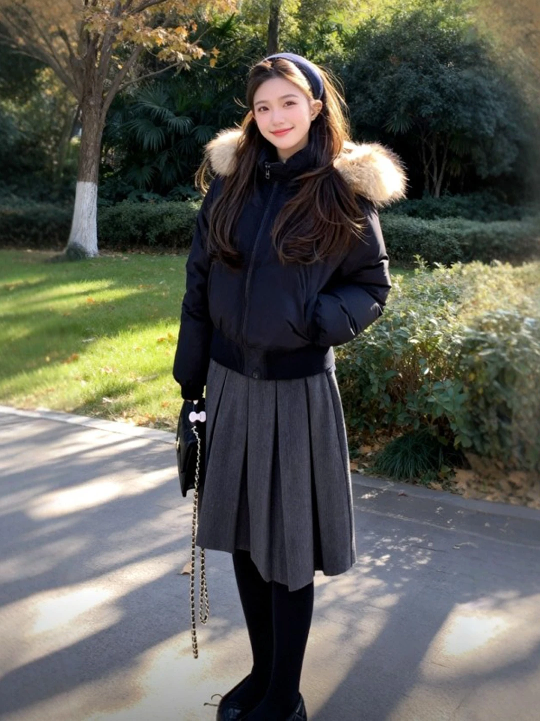 

Корейская модная зимняя верхняя одежда: хлопковая куртка с капюшоном, удобная, свободного кроя, с длинными рукавами и застежкой-молнией...