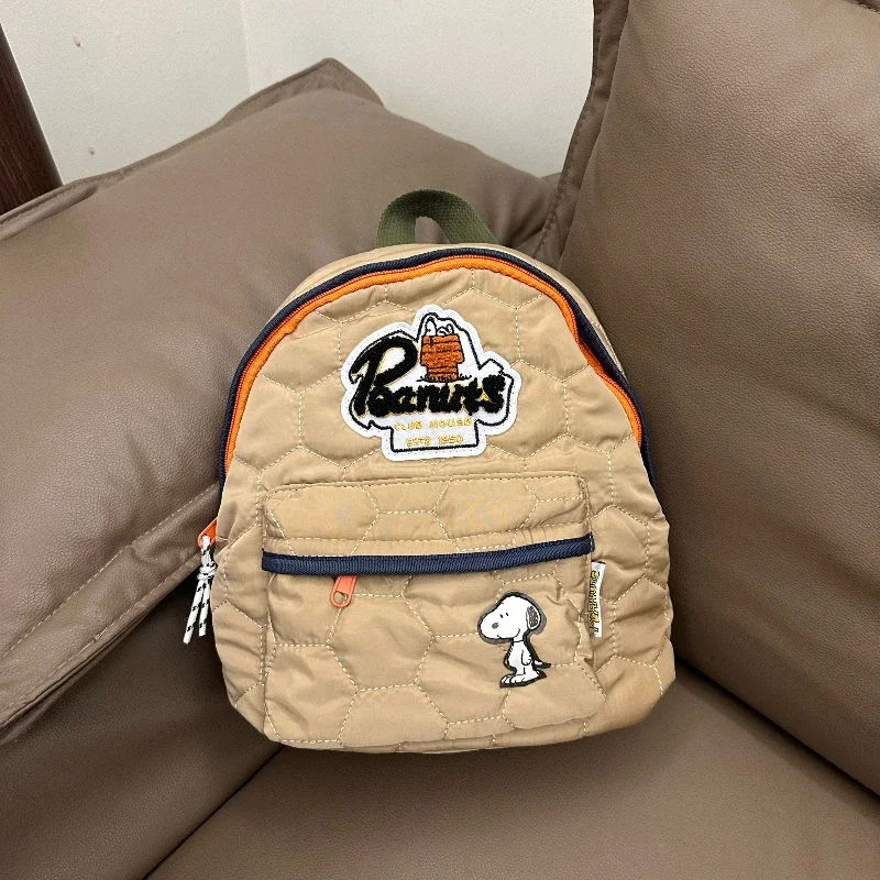 

Новинка 2023 года, рюкзак Snoopy, милая собака, портативная дорожная сумка на молнии с принтом, студенческие канцелярские принадлежности, большая вместительная сумка для хранения для девочек