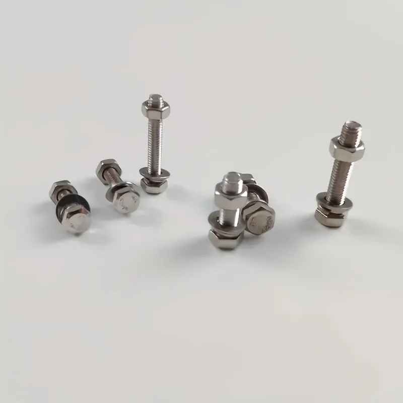 Picture 7: 240/480pcs Stainless Steel Hex Head Bolt and Nut Assortment Set - Full Thread Kit with M4 M5 Hexagonal Nuts, Washers for Various