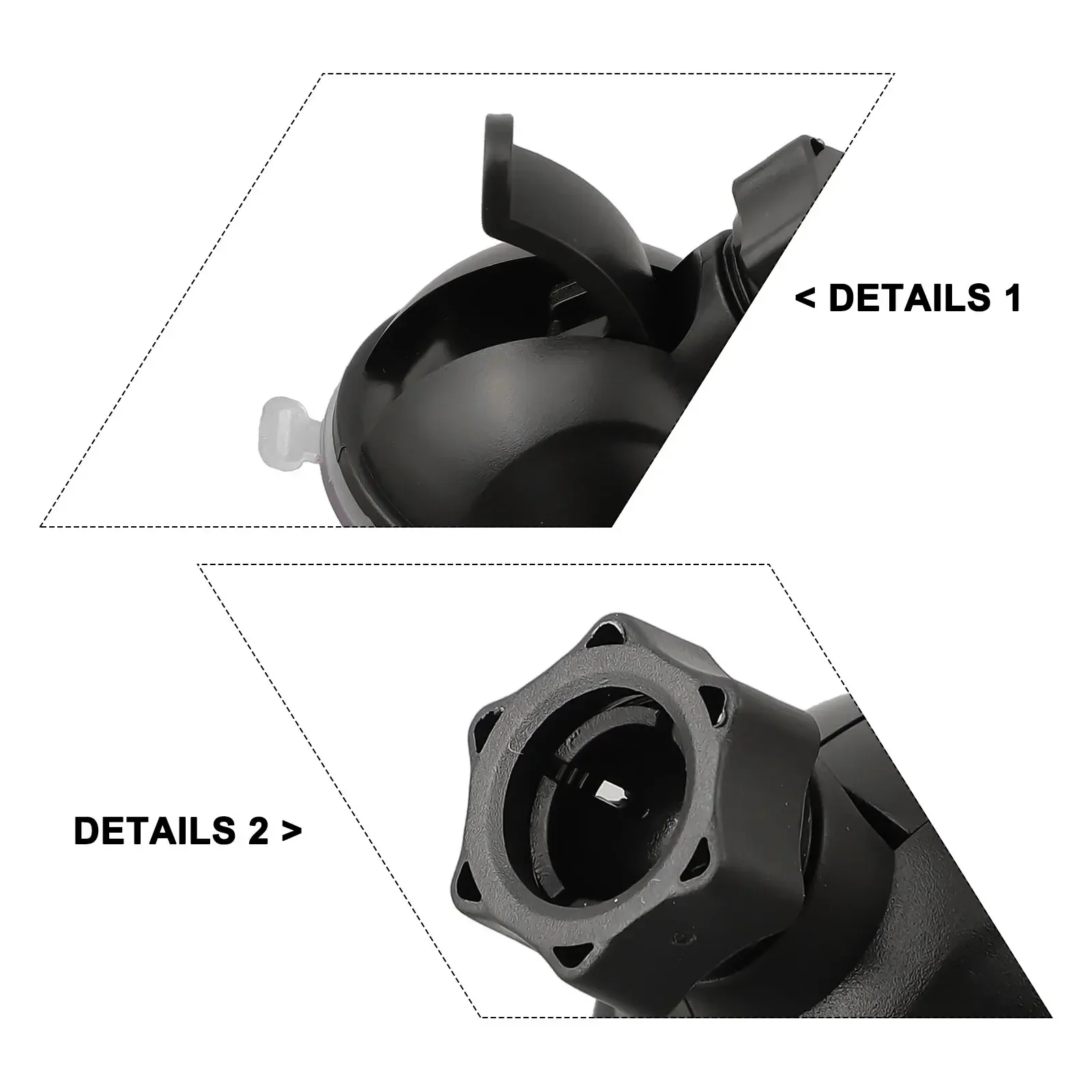 Car Mini Suction Cup Holder Black 12mm For Nextbase Auto Driving Recorder 112 212 312GW 412GW Light Ball Bracket Dashcam Stand