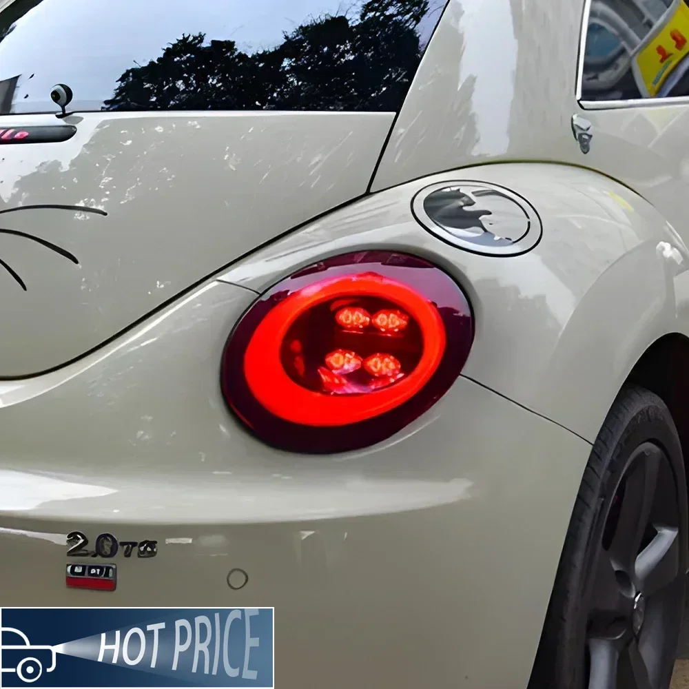 Car Taillights Assembly For Volkswagen Beetle 2004-2010 LED Auto Rear Back Lamps Upgrade Dynamic Flashing Tail Light Accessories - view 2