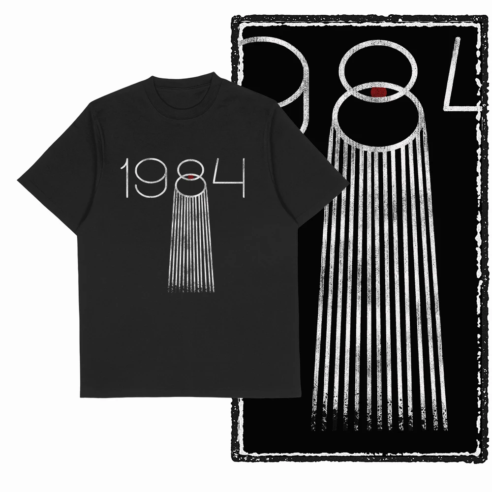 Retro Coolmind 1984 Bedrucktes T-Shirt für Männer und Frauen, Baumwolle, Locker Geschnitten, Lässiges Kurzarm-T-Shirt, Herren-T-Shirts, Sommer-Herrenbekleidung – Detail 21