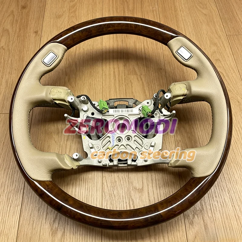 Wood Car Steering Wheel For BMW 760Li E66 2003 7 Series E65 Auto Interior Modification Replacement Parts