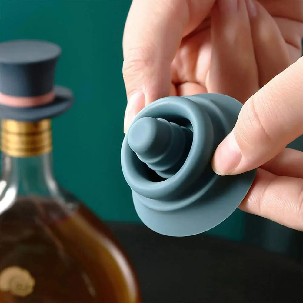 Magic Hat Wine Bottle Stopper Seal Cork Cover Silicone Wine Bottle Stopper Kitchen Tools