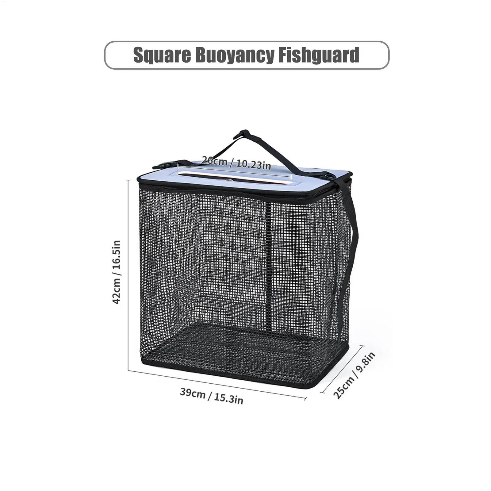 Fish Basket Large Floating Fishing Basket Mesh Net Compact Holder For Crabbing Kayak Boat Camping Outdoor Activities