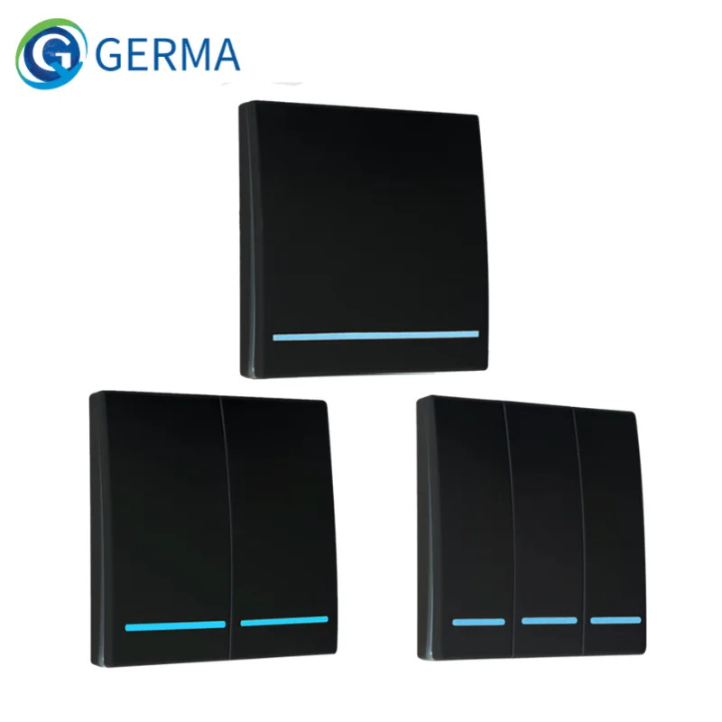 

GERMA Wireless Remote Control AC 220V Receiver 86 Wall Panel Remote Transmitter Hall Bedroom Ceiling Lights Wall Lamps TX