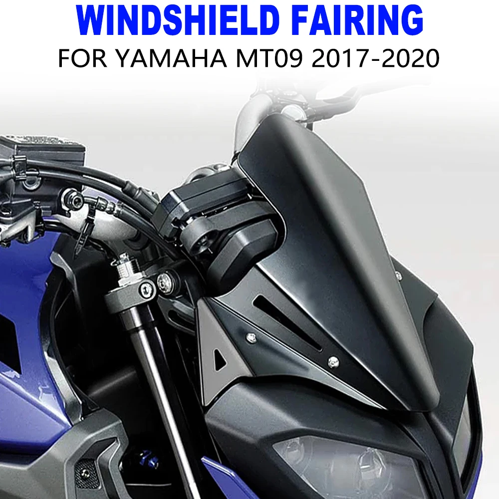 

New MT 09 FOR YAMAHA MT-09 MT09 Motorcycle Accessories Front Windshield Windscreen Airflow Wind Deflector 2017 2018 2019 2020