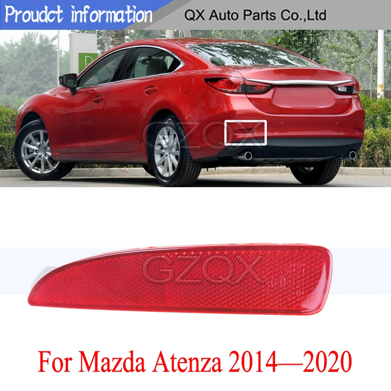 CAPQX Rear bumper Fog light For Mazda 6 Atenza 2014 2015 2016 2017 2018 2019 2020 tail lamp light Reflector light  Brake Light