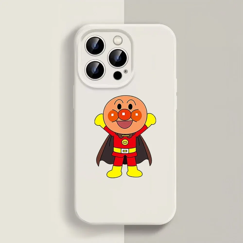 Anime A-Anpanman Phone Case For Iphone 11 13 14 15 16 Pro Max X Xr Xs Max Se2020 12mini White Cover Case