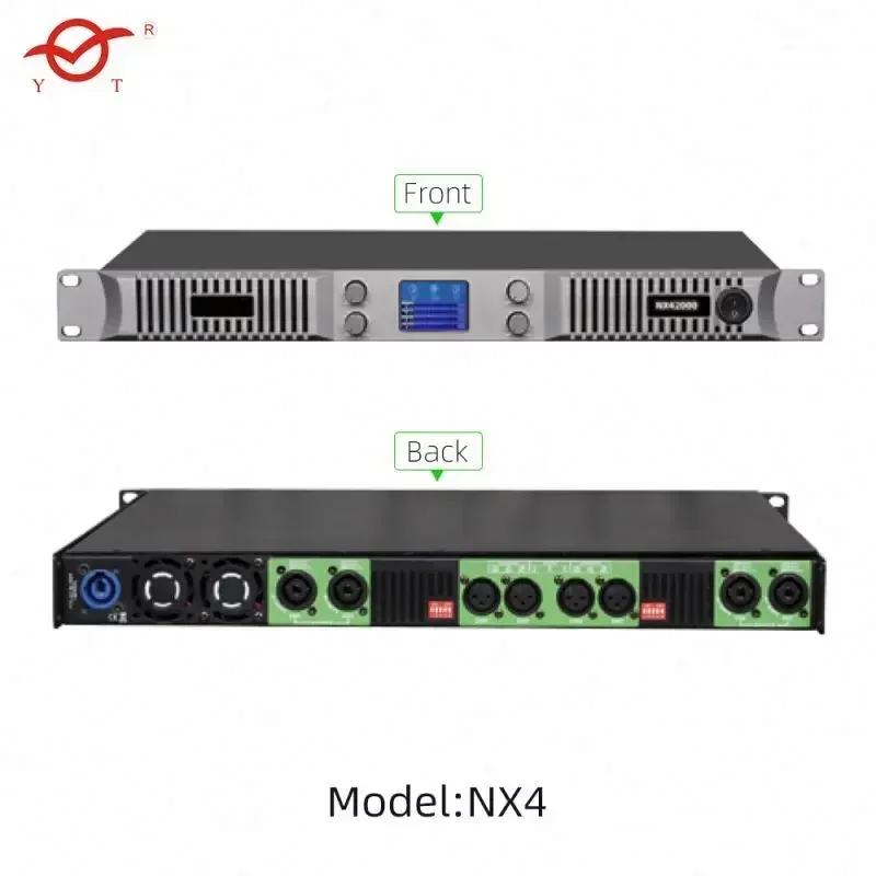 Power Amplifier With 8 Ceiling Speaker Card 2000Watts Class D Audio Mixer 12 Channels Receivers And Amplified Module 2000W
