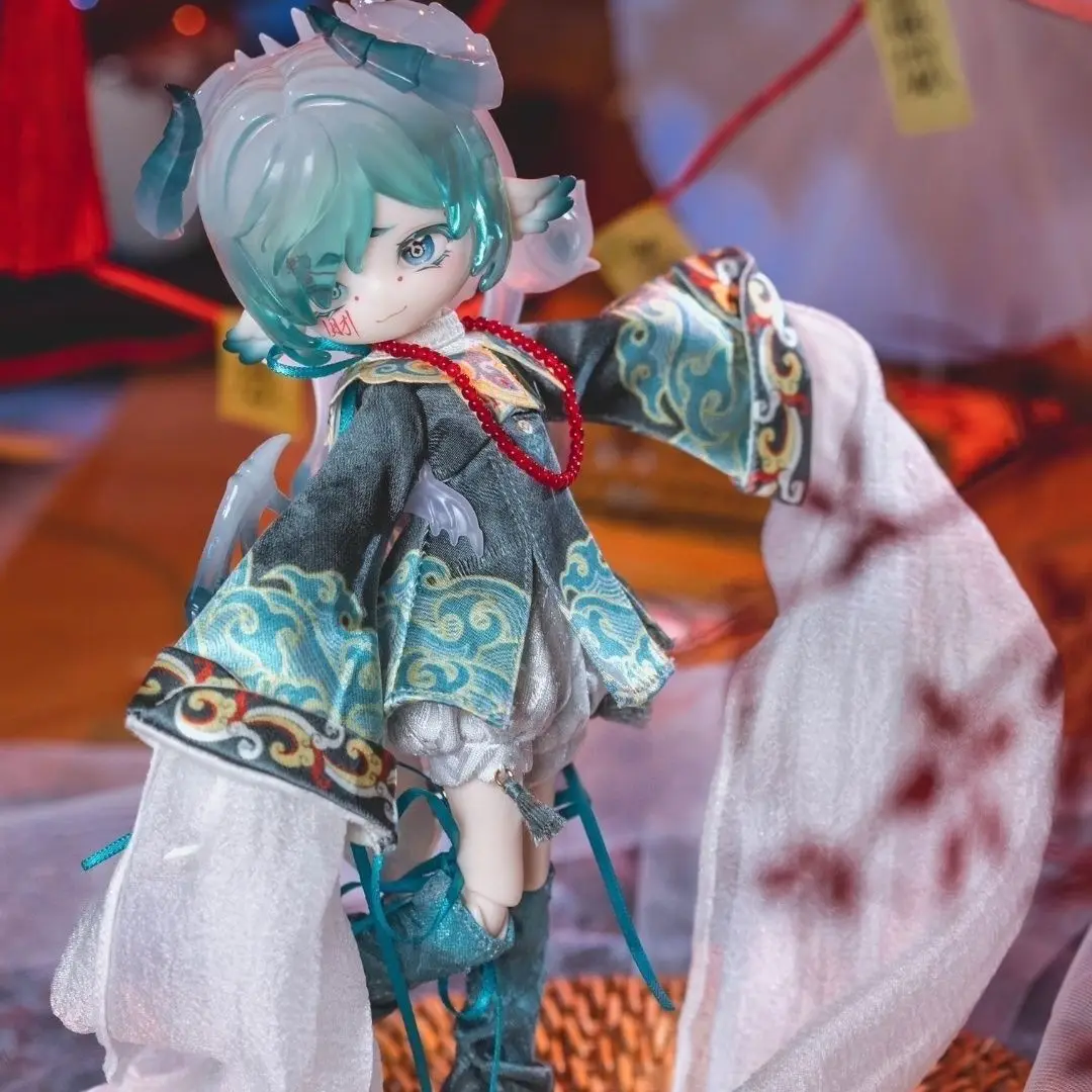 متوفر في المخزون صندوق بيني الأصلي X تمثال أنيمي الحفلة الخضراء ألعاب عصرية حلي سطح المكتب الجماعية دمية لطيفة هدية الهالوين