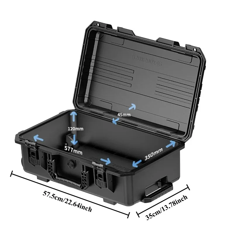 صندوق أدوات عجلة التسوق المحمول، صندوق تخزين معدات قوي ومتين، معدات عمل متعددة الوظائف مقاومة للماء