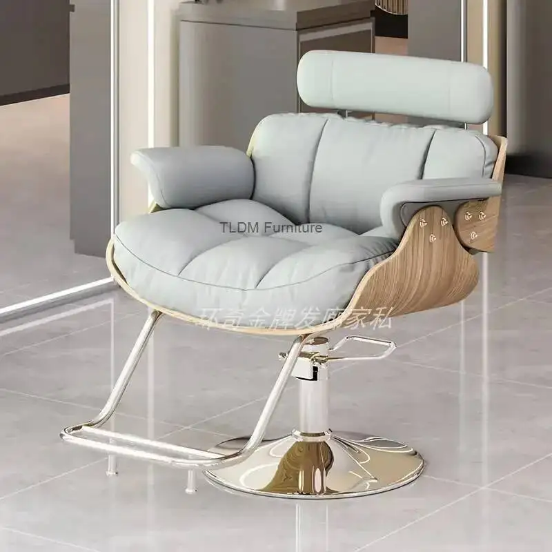Creative Modern Barber Chairs Premium Unique Simple Minimalist Salon Chairs Space Saving Luxury Friseurstuhl Salon Furniture