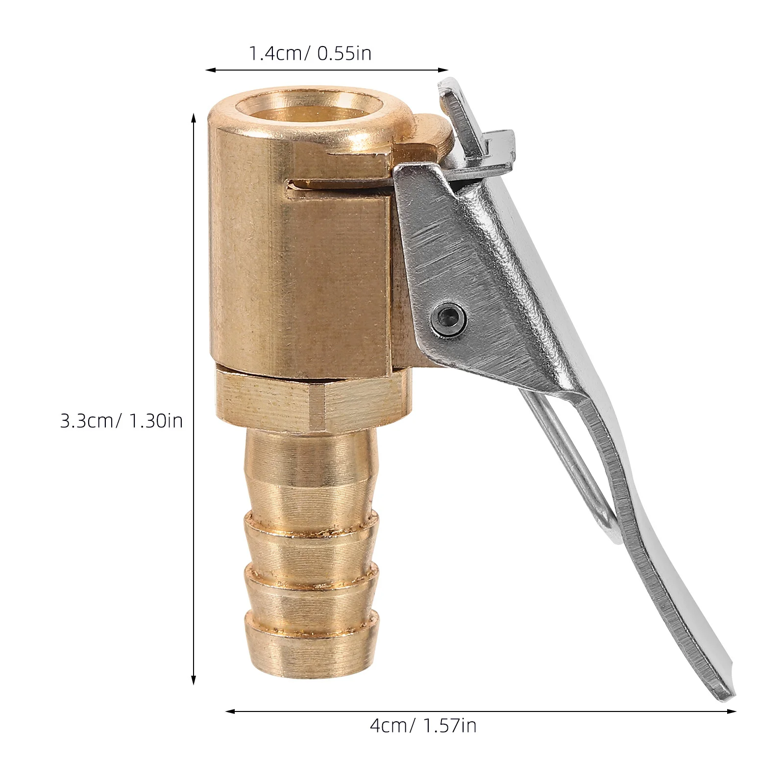 Tire Air Chuck Quick Connect Nozzle Inflator Compressor Part Locking Mechanism Sturdy Material Versatile Use Tire Chuck
