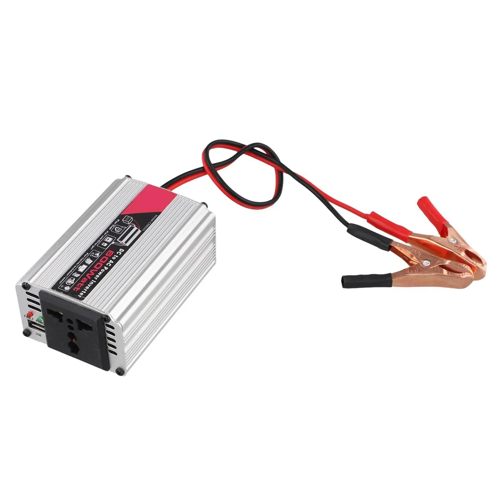 Universal Car Inverter Car Inverter 600W Power Car Inverter DC 12V To AC 220V With 2 Universal Sockets Car Spare Parts New Style