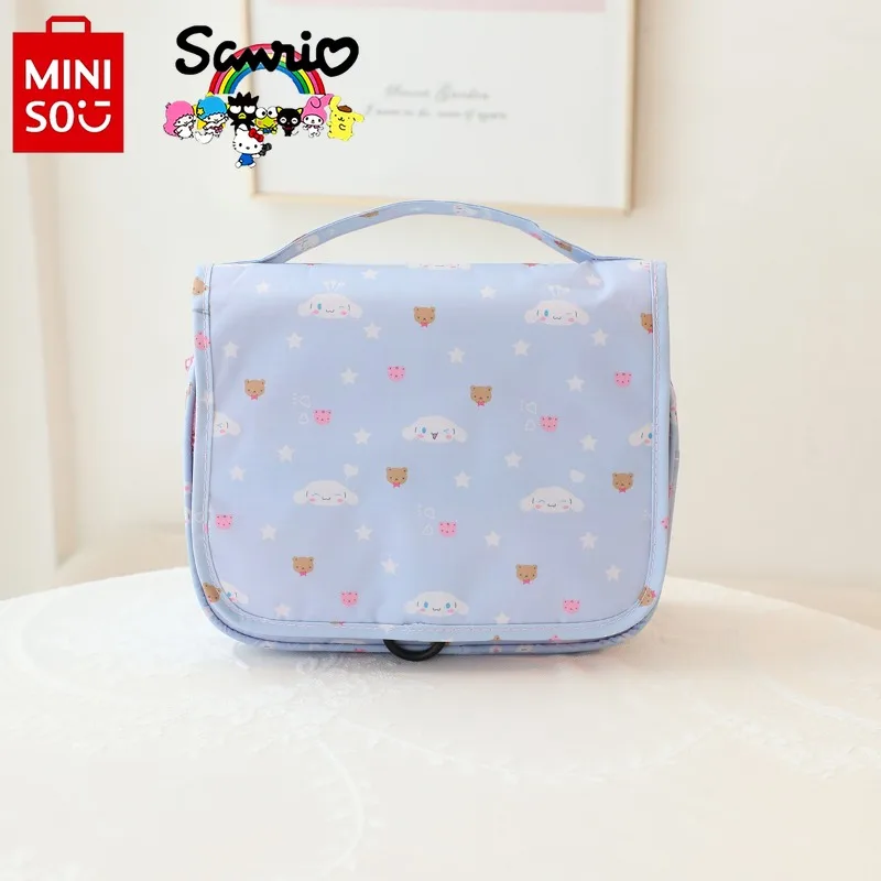 Miniso Sanrio New Makeup Bag Fashionable and High Quality Hangable Home Wash Bag Portable Short Distance Travel Storage Bag