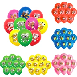 10pcs/set Cartoon Paw Patrol Balloon Latex Balloon Children's Birthday Party Decoration Baby Shower Air Globos Toy Ballon