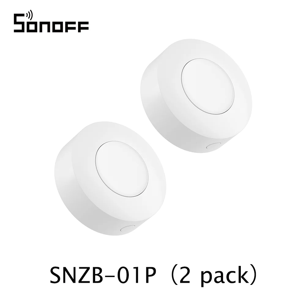 SONOFF SNZB-01P Zigbee Kabelloser Schalter Smart-Szenenschalter Hausautomationssteuerung für EWeLink APP Alexa SmartThings