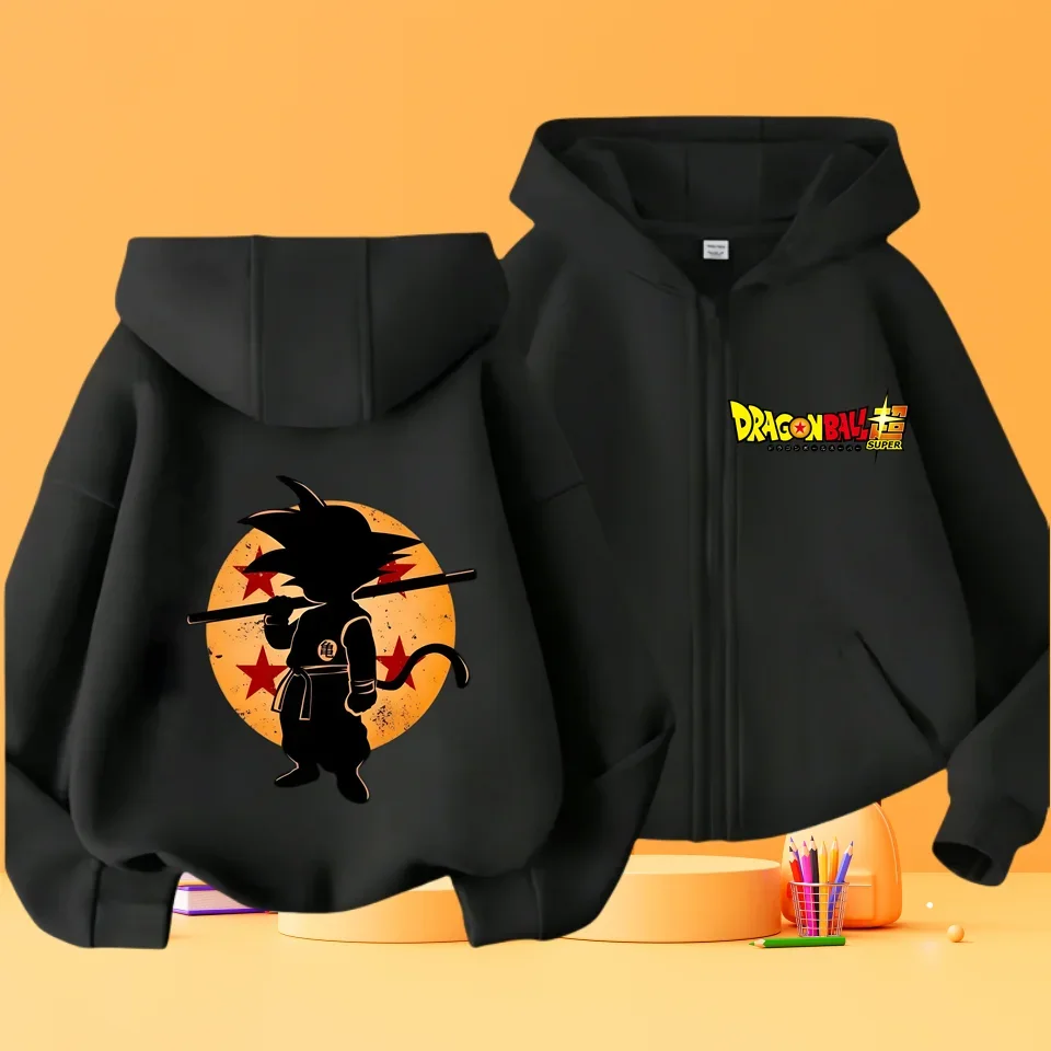 

2024 year Children Dragon Ball Anime Sweatshirts For Boy Long Sleeve Boy Top Kids Spring Fall Clothes 4-14 age Goku hoodie