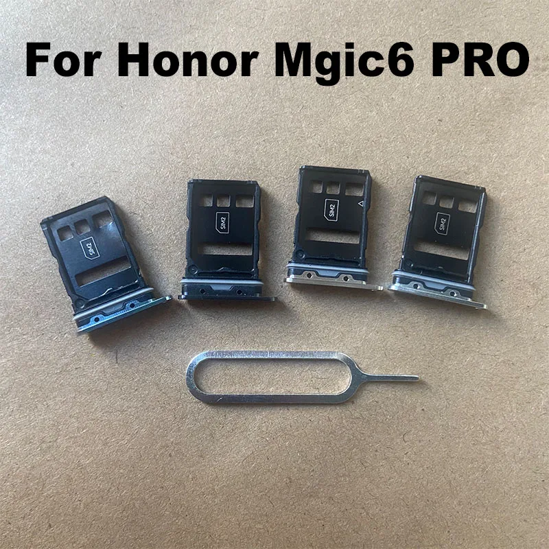 New For Huawei Honor Magic6 Pro Sim Card Tray Slot Holder Socket Adapter Connector Repair Parts Replacement Magic 6 Pro