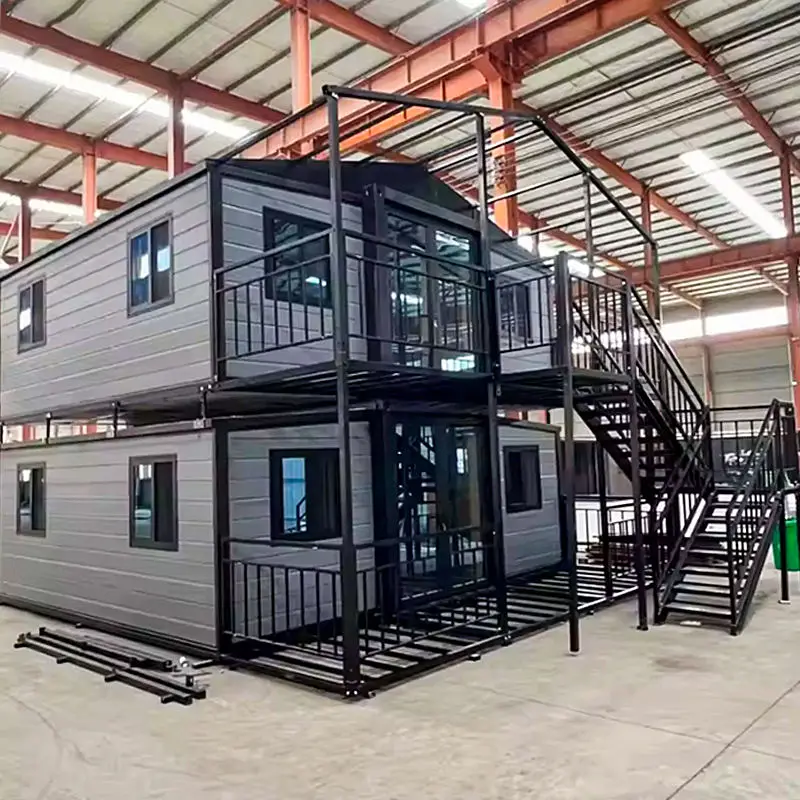 مقطورة متنقلة جاهزة منزل صغير حاوية متنقلة حديثة جاهزة للمنزل 20 قدم 40 قدم حاوية قابلة للتوسيع تخزين سلال منزلية