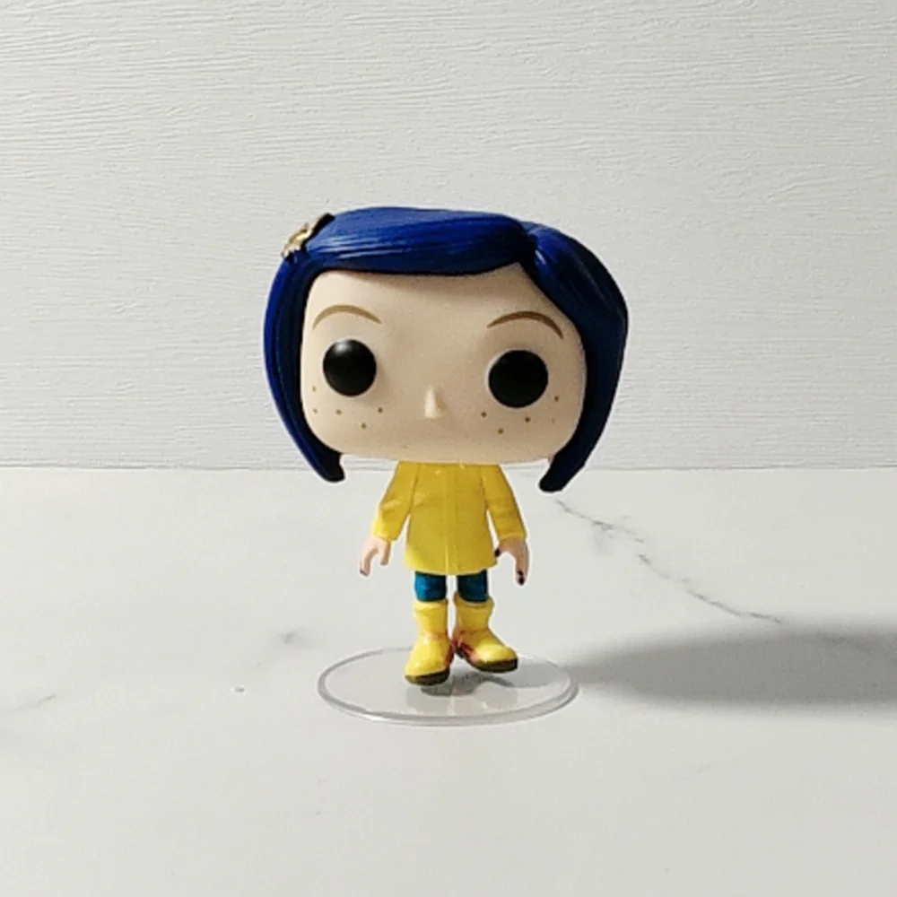 Nova Coleção: Anime Coraline com Capa de Chuva # Coleção de Bonecos Funkoes 423, Brinquedos de Ação, Presentes para Crianças
