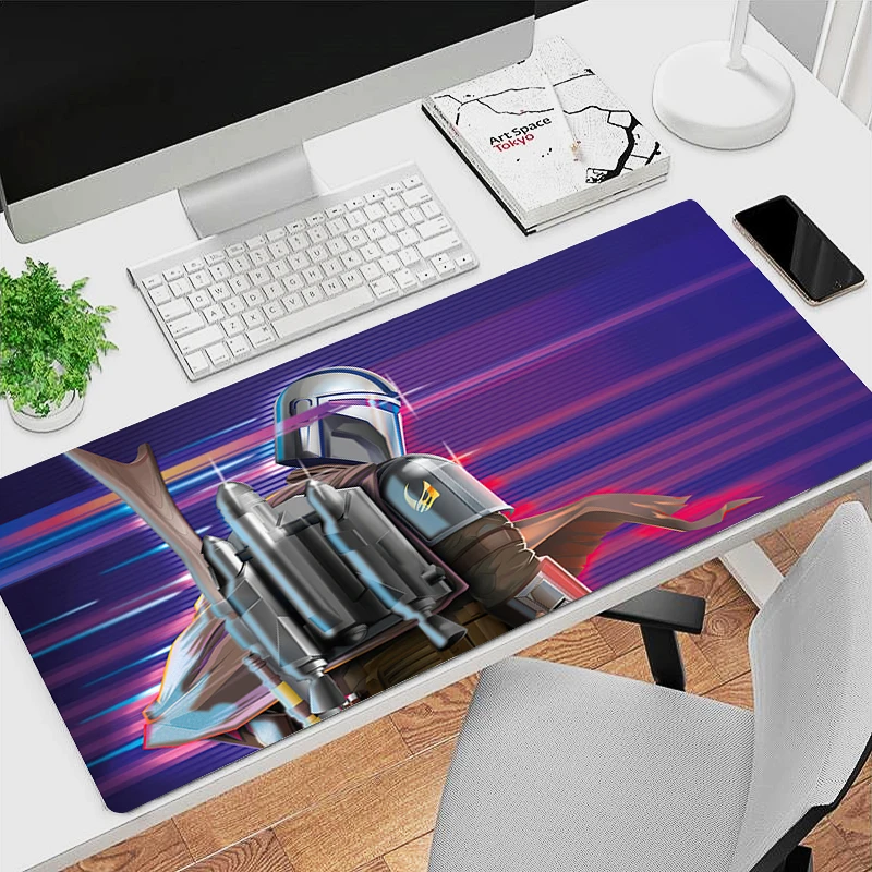 

Star Wars The Mandalorian Mouse Pad PC Anime Gamer Cabinet Mousepad 900x400 Laptop Gaming Accessories Desk Mat HD Kawaii Carpet