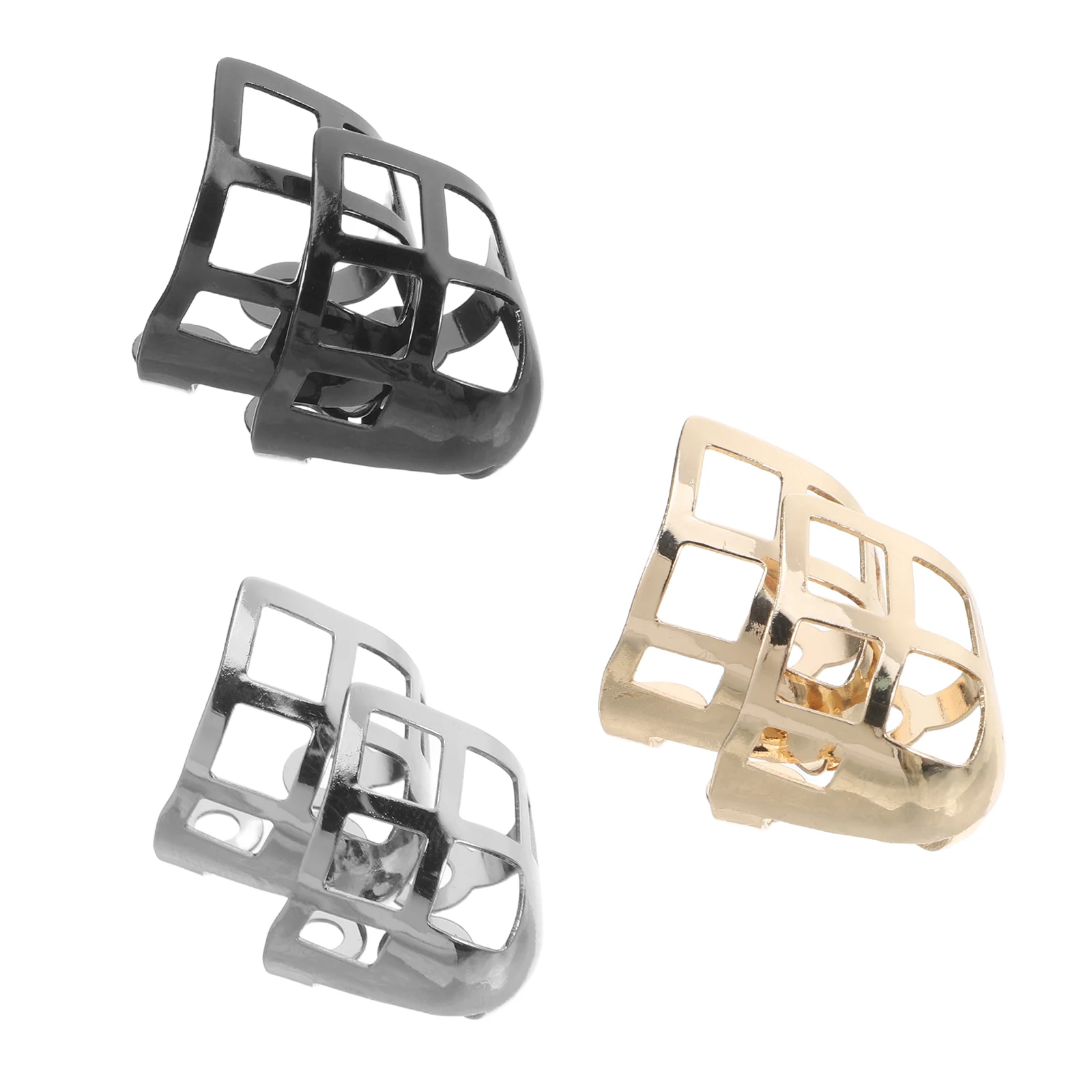 

3 Pairs Metal Toe Protectors High Heels Shoe Tip Cover Pointed Caps Boot Supplies Protective Guard Footwear Accessories Durable