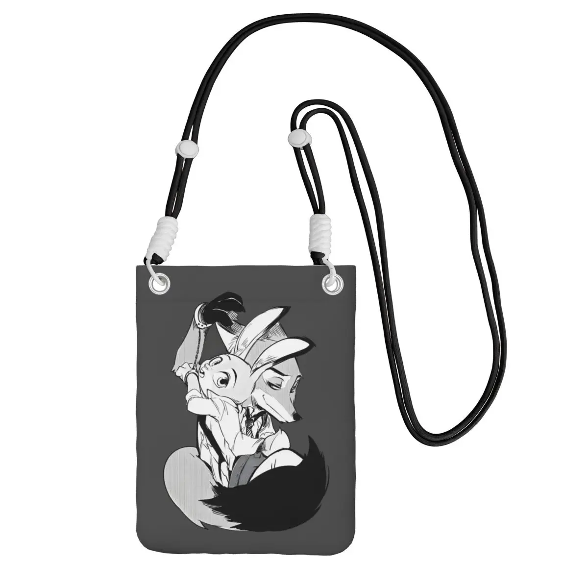 

Сумка для мобильного телефона «Зверополис» на заказ, диагональная мужская и женская сумка через плечо с анимацией зоопарка, регулируемая длина для путешествий