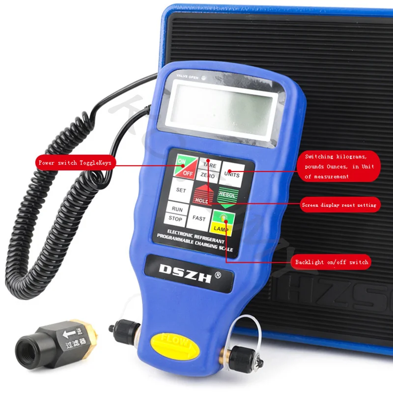 Refrigerant Weighing Electronic Scale Automatic Programming Quantitative Filling Scale Refrigerant Recovery Fluoride Scale