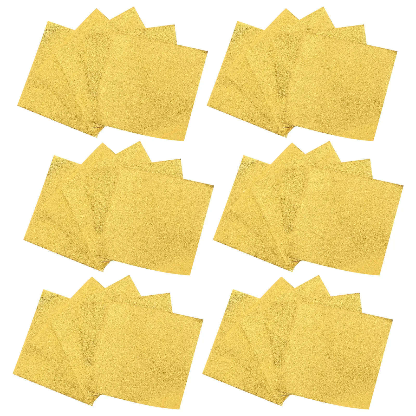 500Pcs Gold Foil Candy Wrappers Aluminum Foil Packaging Paper for Sweet Treats Chocolate Bonbons Nougat Bridal Shower