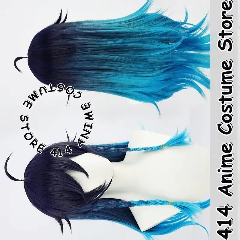 

Game & Anime Venti (Female) Cosplay Wig Genshin Impact Simulation Scalp Long Streaked Heat-Resistant Fiber Synthetic Hair