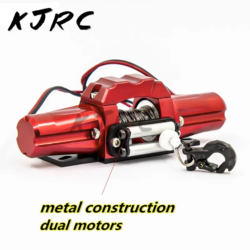 

Double Motor Simulated Winch Electric Self-rescue Winch For 1/10 RC Crawler Car D90 Axial SCX10 TRX-4 D110 TF2 Tamiya CC01