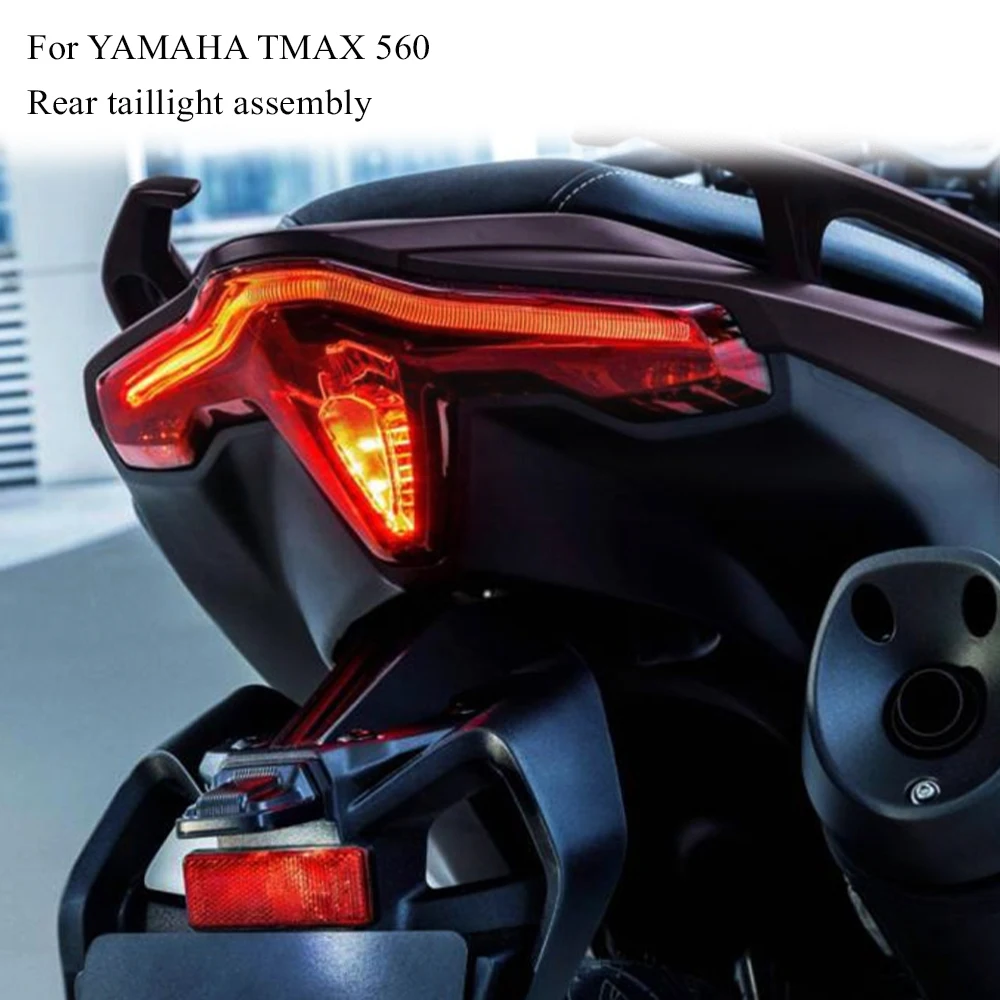 MTKRACING Headlamp assembly For YAMAHA TMAX 560 2022-2024 Motorcycle Accessories Tail Lights Tailight LED Rear Tail Brake Lamp