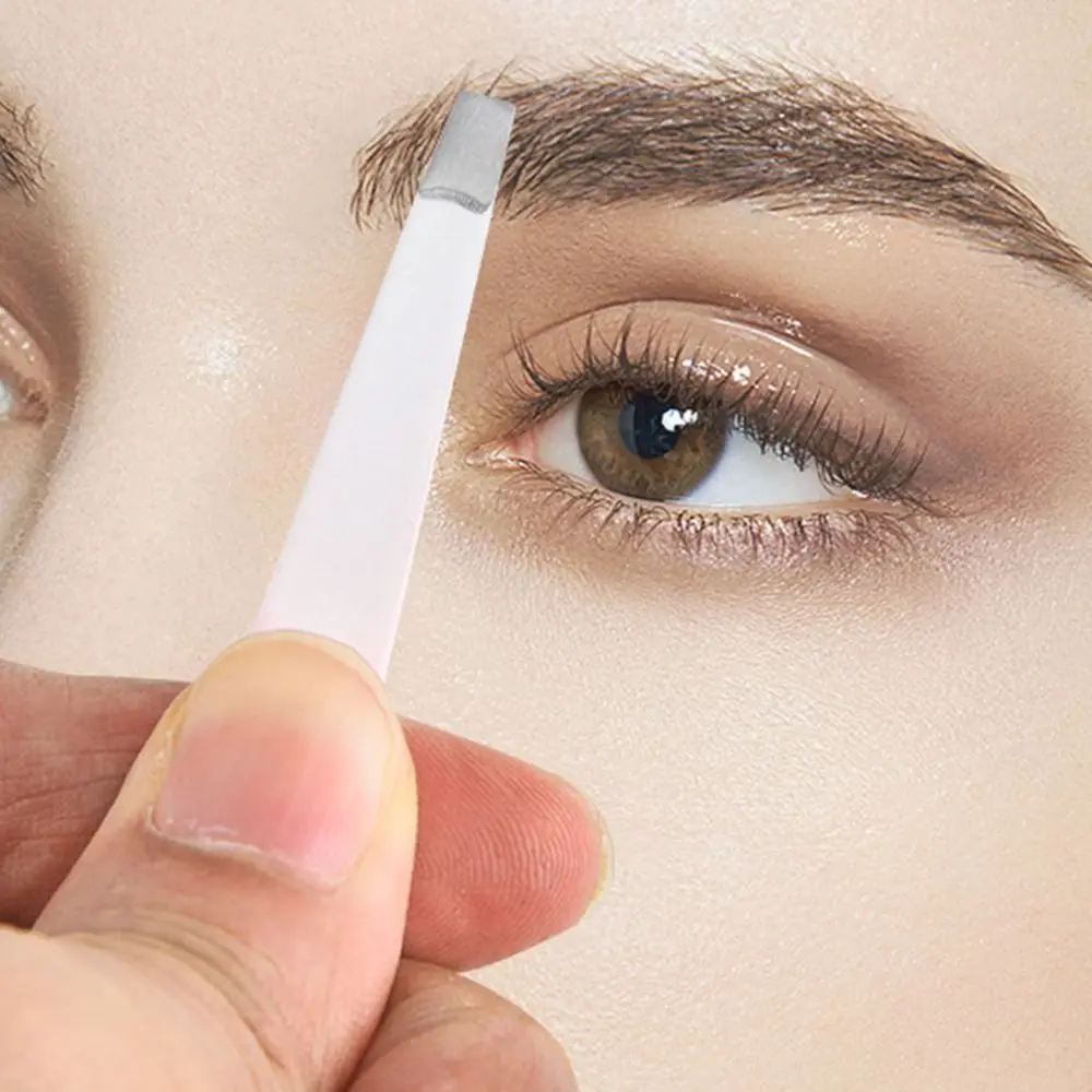 Colorful Eyebrow Pliers Stainless Steel Hair Removal Oblique Mouth Tip Eyelash Extension Multipurpose Eye Brow Tweezer Women