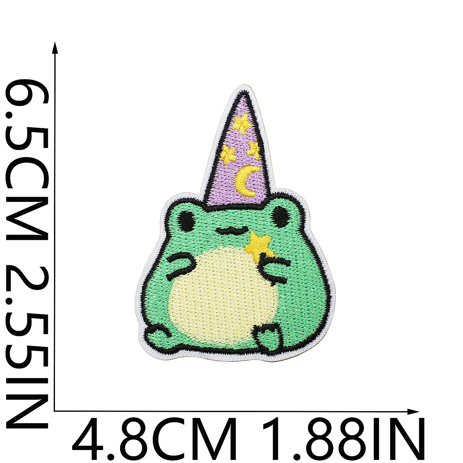 Cartoon Frog Embroidery Cloth Sticker Denim Frog Computer Embroidery Label Children'S Clothing Decoration Skateboard Frog Patch