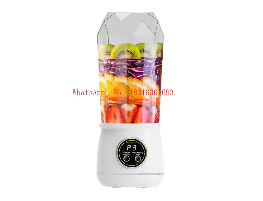 New Digital Display Juicer Household Crushed Ice Juicing Cup USB Charging Portable Outdoor Accompanying Cup