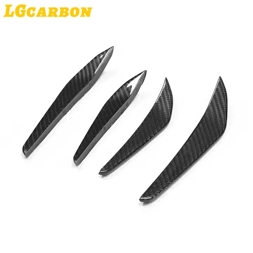 LGcarbon Dry Carbon Fiber Side Bumper Canards for BMW M4 G82 G83 M3 G80 G81 Exterior Auto Rear Bumper Splitter Trim 2021+