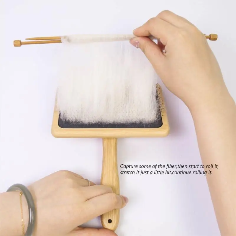 

Drop Spindle with Carding Brushes Crosses-Shaped Wooden Turkish Spindle Wool Carders for Yarn Weaving Wool Crocheting D2RD